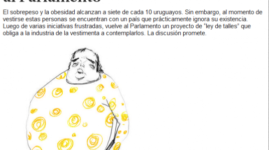 Impresión de pantalla de la nota publicada en el portal de El País