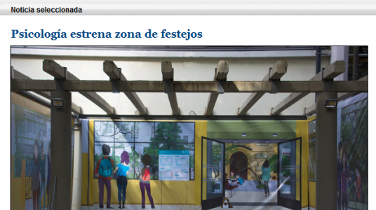 Impresión de pantalla de la nota publicada en el portal de la Udelar