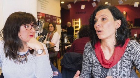 Maestrandas Belén Itza y Mónica Giordano. 
