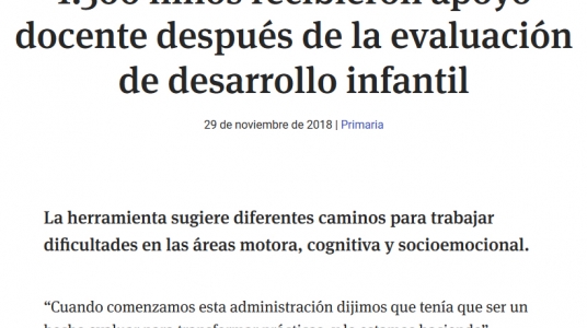 impresión de pantalla de la nota en la web de La Diaria