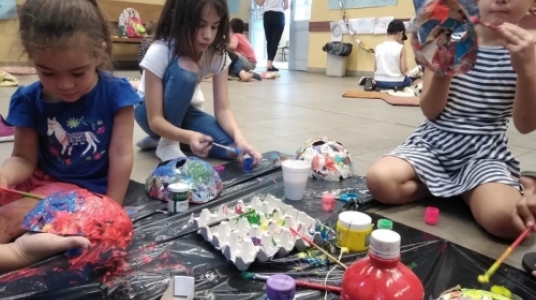 foto en el espacio de cuidado y recreacion de Facultad de Psicología
