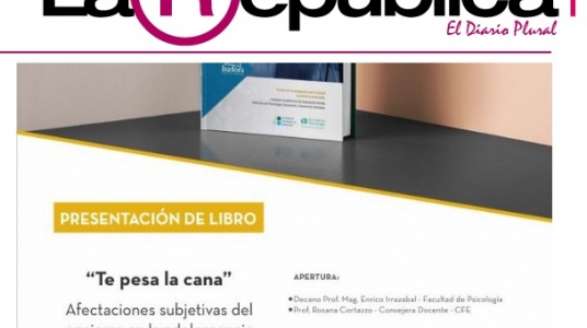 portada la república: "Se presenta libro sobre adolescentes privados de libertad"