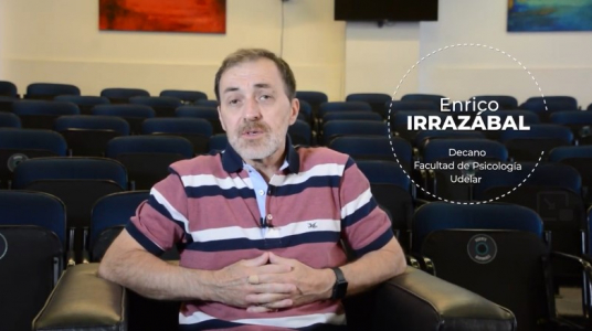 Fotografía del Decano Enrico Irrazábal