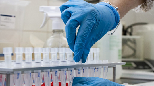 Laboratorio Hospital de Clínicas. Foto: Nairí Aharonián, UCUR