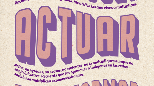 Afiche de la campaña “Reconocer, Actuar y Transformar”