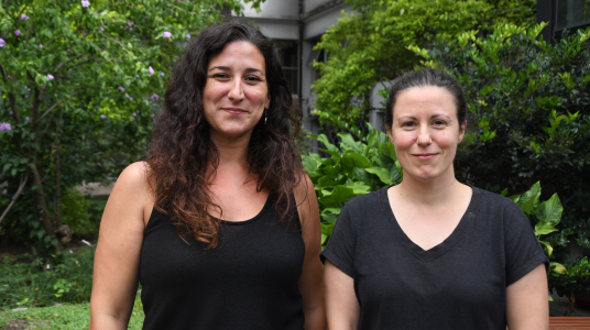 Mariana Leoni y Fiorella Gago, integrantes del Equipo Técnico de Evaluación Institucional y Mejora Continua de la Facultad de Psicología, Udelar