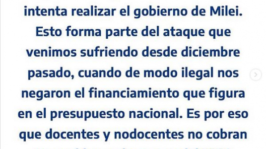 Declaración del Consejo Superior de la Universidad Nacional Madres de Plaza de Mayo (UNMa)