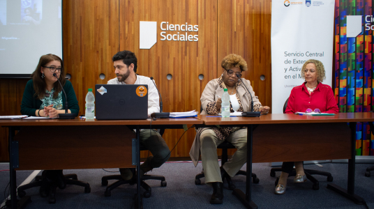  Presentación del informe «Seguimiento del Plan Nacional de Equidad Racial y Afrodescendencia 2019-2023». Foto: Unidad de Comunicación y Publicaciones de la Facultad de Ciencias Sociales