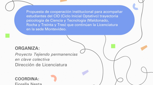Espacio de acompañamiento para estudiantes de CIO