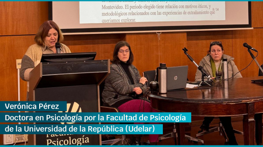 Verónica Pérez se recibió como doctora en Psicología por la Facultad de Psicología de la Universidad de la República