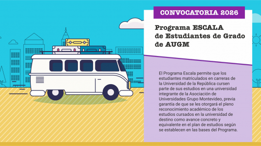 Convocatoria de movilidad de grado: Programa ESCALA AUGM para estudiantes de grado