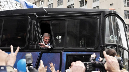 Entrenador de la selección uruguaya de fútbol, Oscar Tabárez. Foto: Nae, 13 de julio de 2010