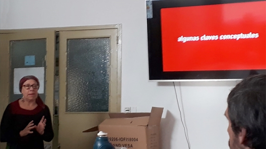 Fotografía tomada durante la defensa