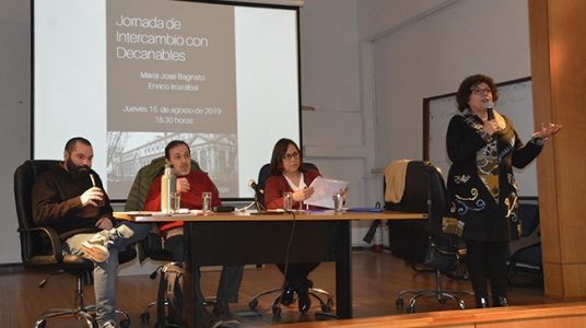 Panel de intercambio con Decanables