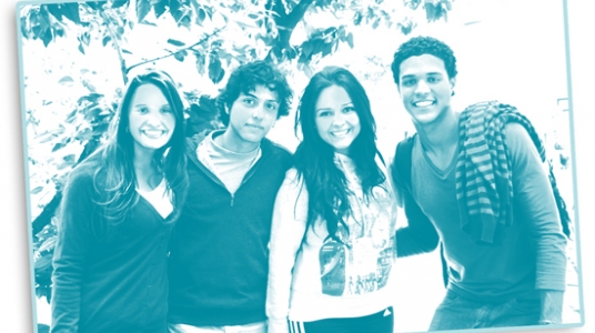 Fotografía de los estudiantes extranjeros