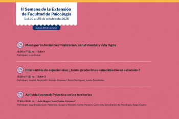 II Semana de la Extensión de la Facultad de Psicología 2025