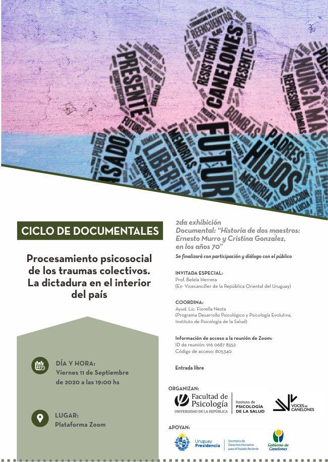 Procesamiento psicosocial de los traumas colectivos. La dictadura en el interior del país
