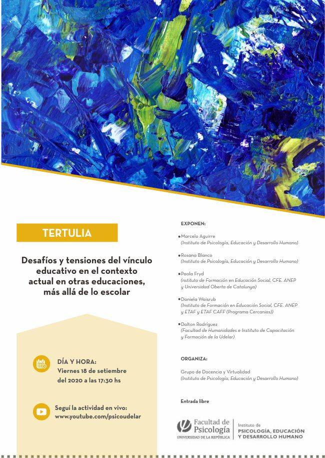 Desafíos y tensiones del vínculo educativo en el contexto actual en otras educaciones