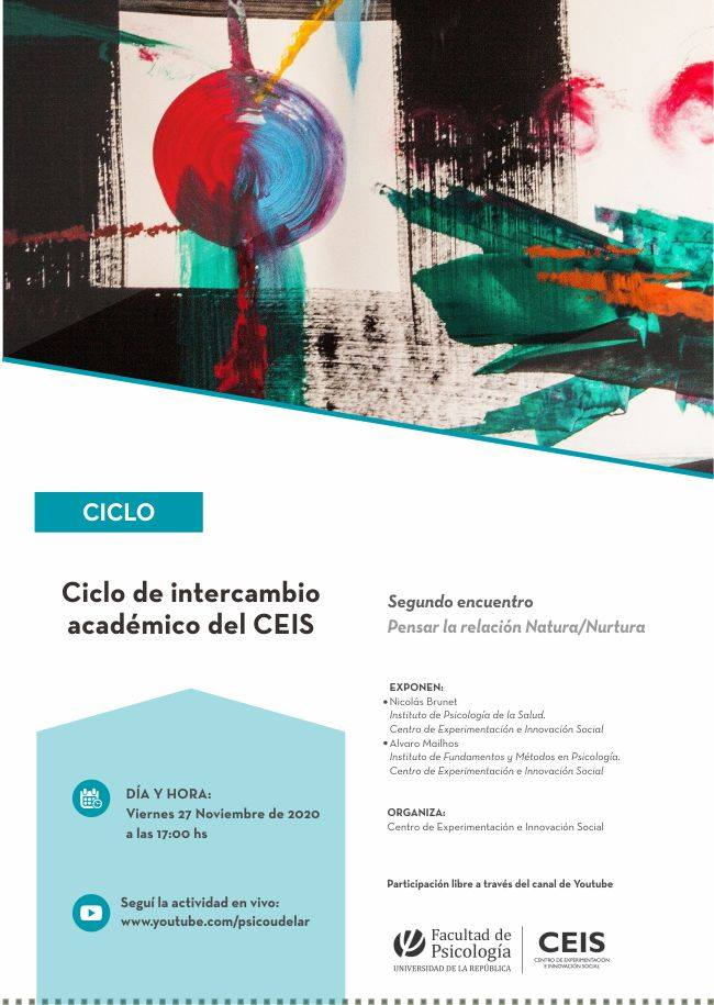 Ciclo de intercambio académico del CEIS: Pensar la relación Natura/Nurtura