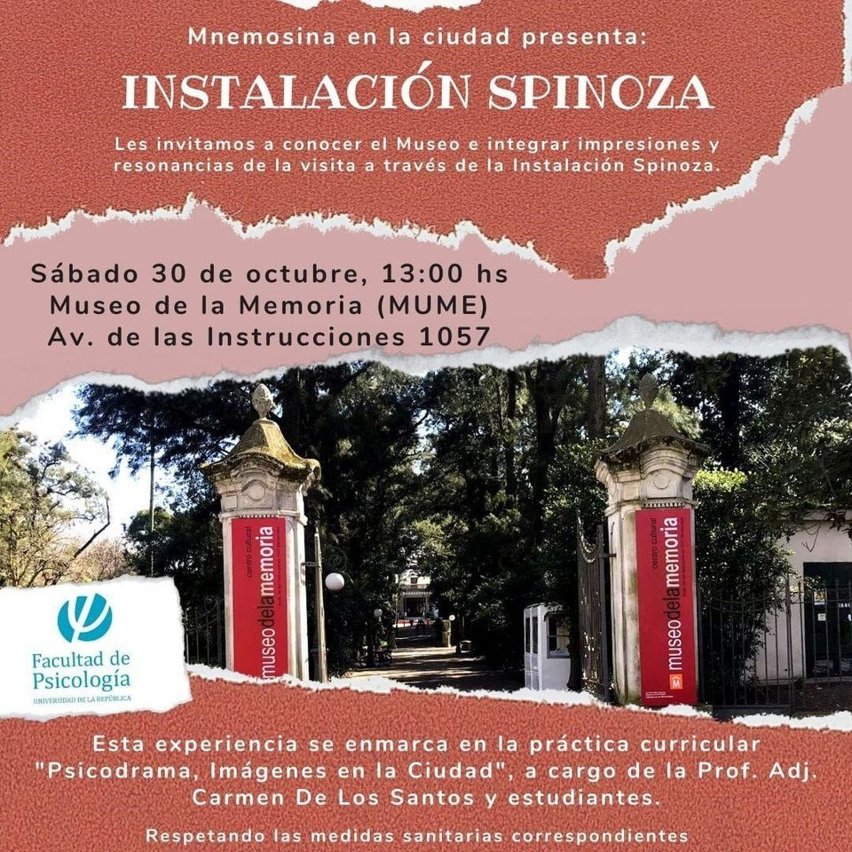 Visita compartida al Museo de la Memoria y realización de Instalación Spinoza