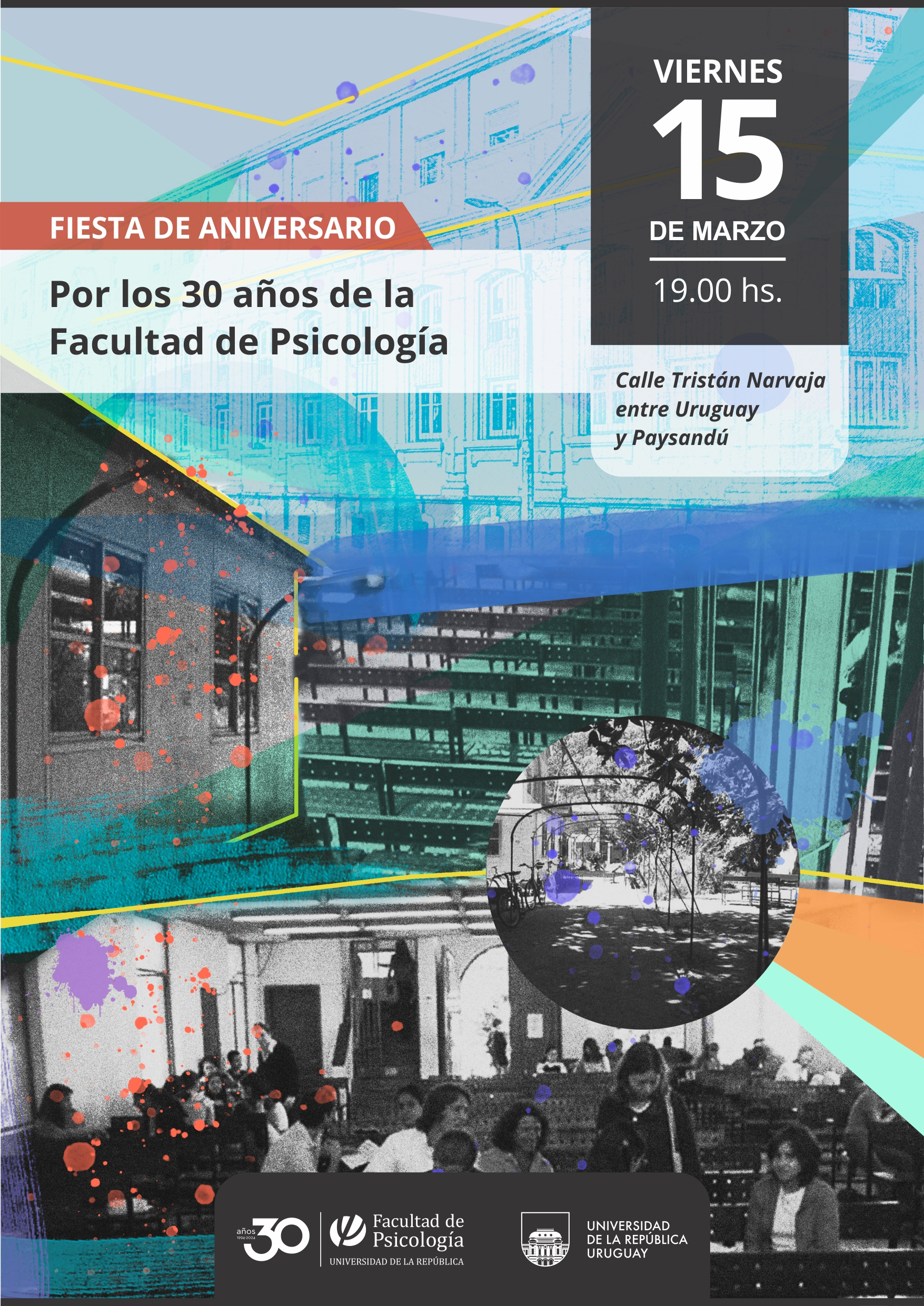 Afiche de la fiesta de aniversario