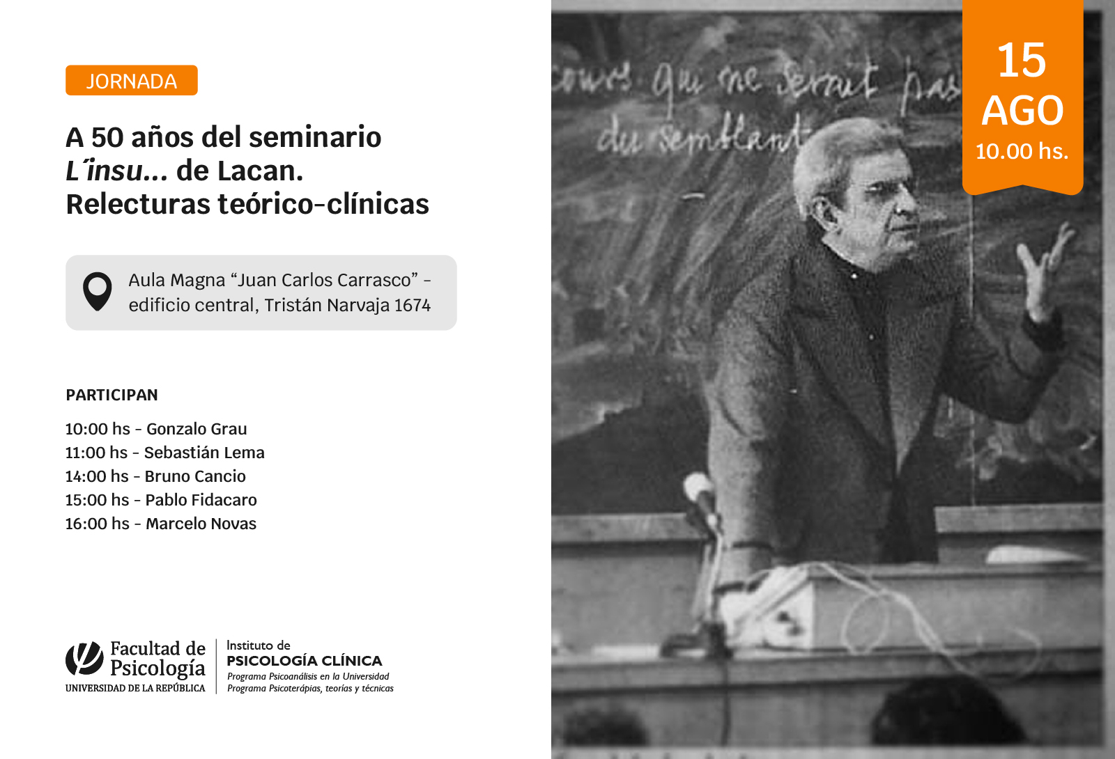 afiche de difusión de la actividad