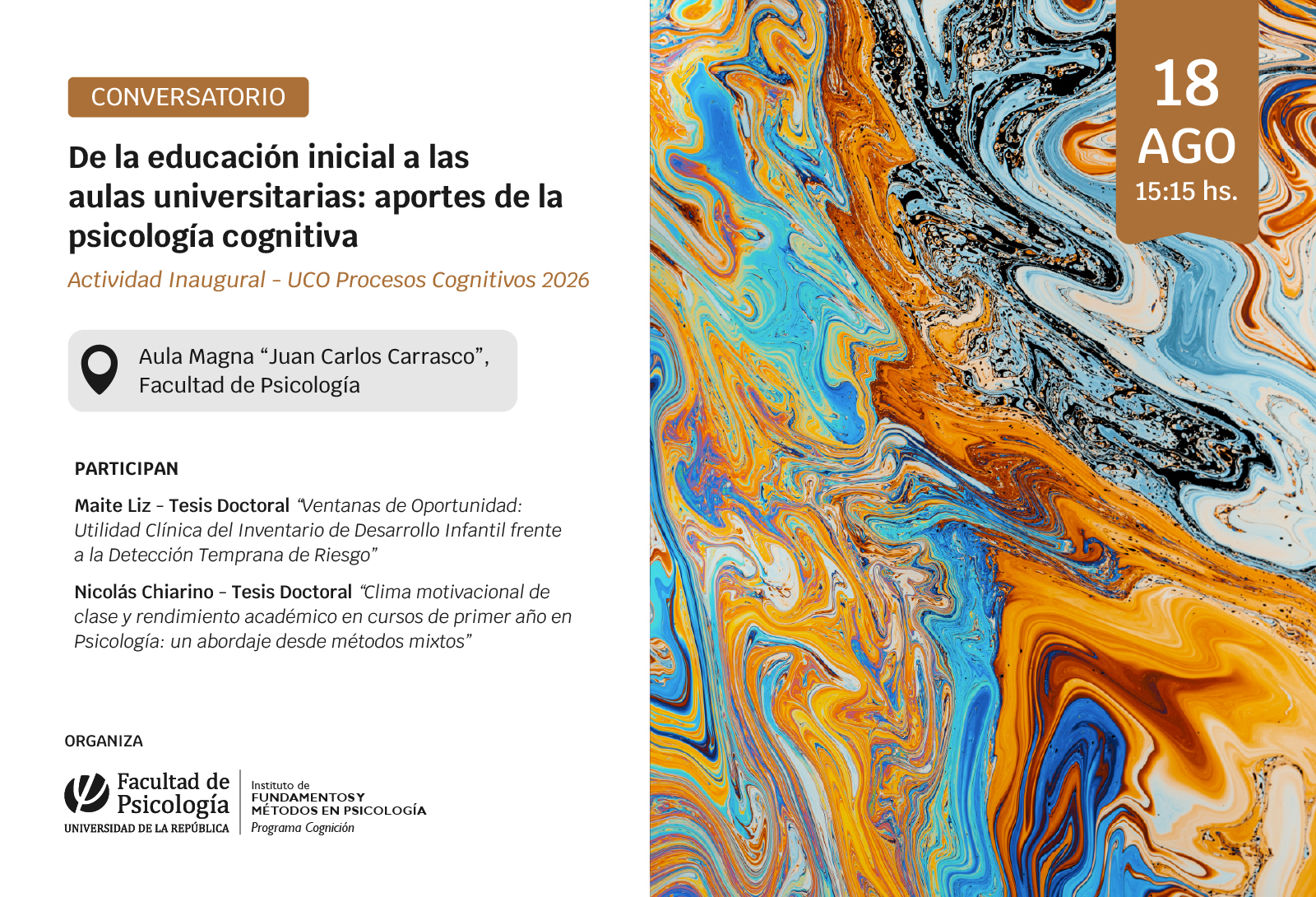 imagen de difusión de la actividad