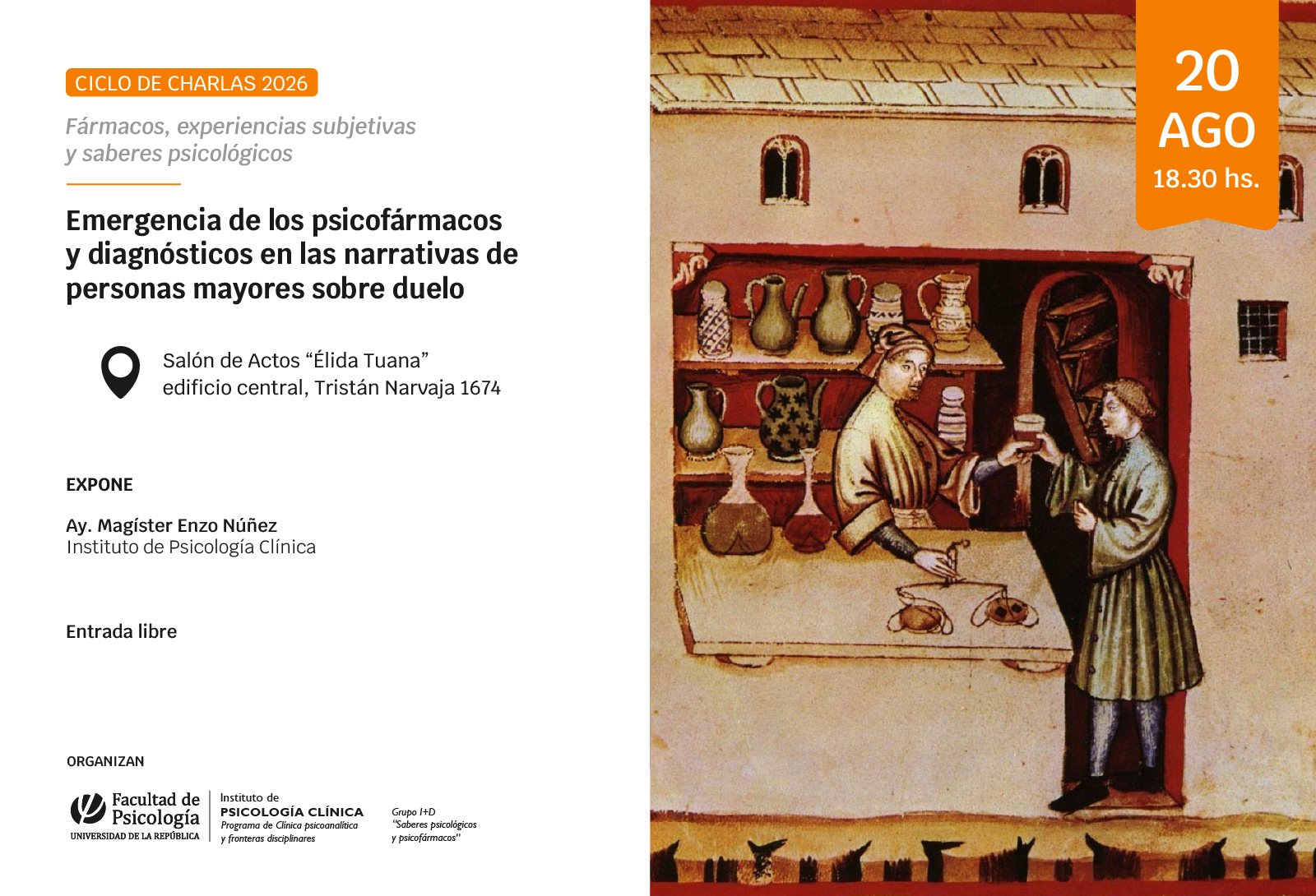 afiche de difusión de la actividad