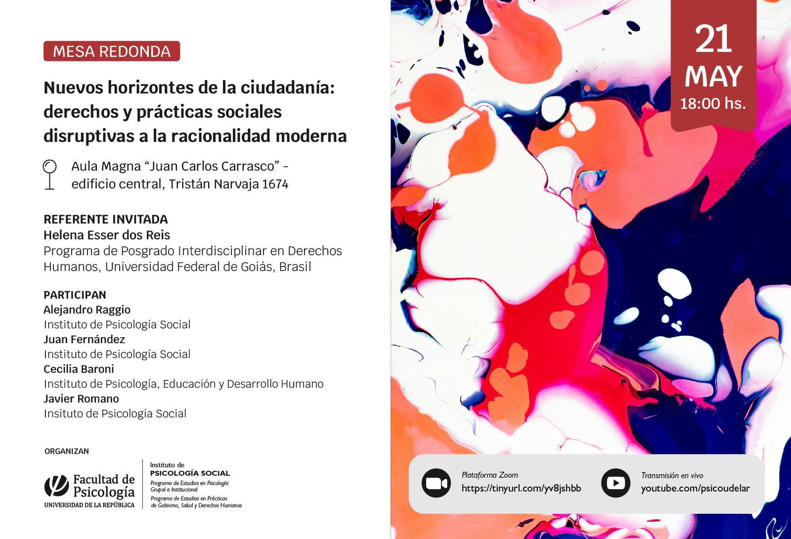 afiche de difusión de la actividad