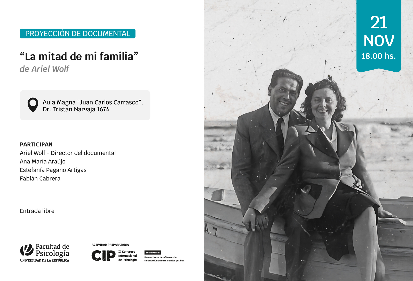 Proyección de documental e intercambio con director