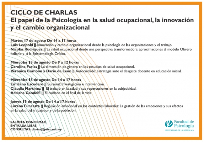 CICLO DE CHARLAS