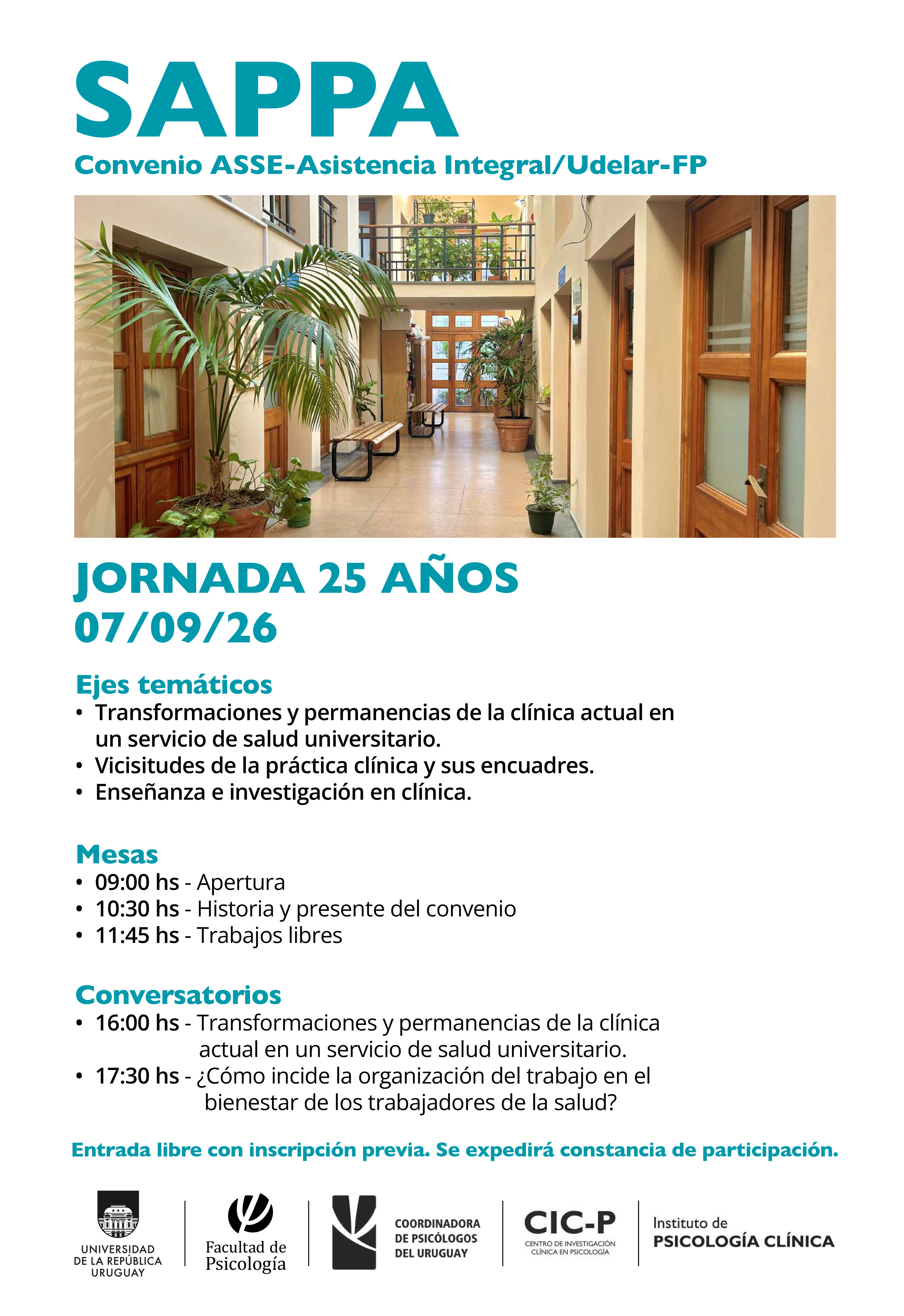 afiche de difusión de la actividad
