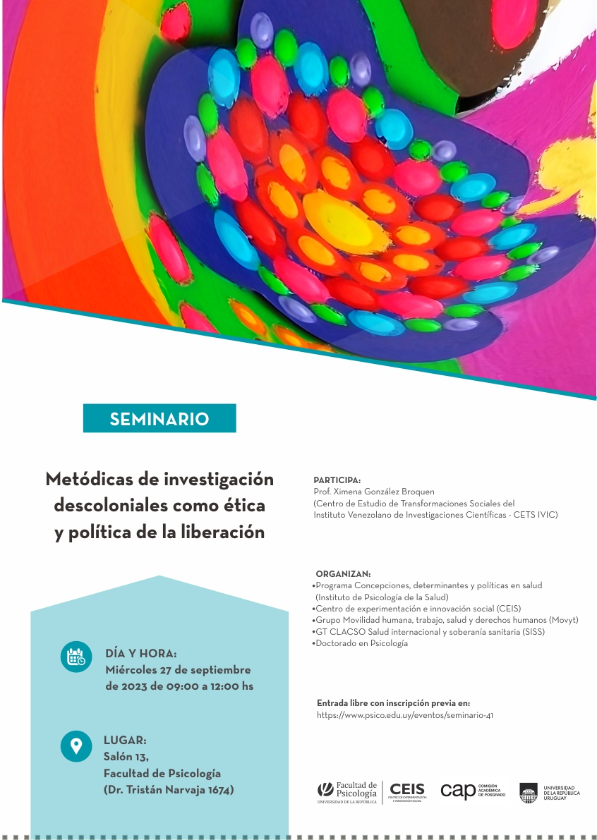 afiche de difusión de la actividad