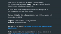 imagen de difusión de la convocatoria