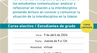 Afiche de difusión del curso Introducción a la Interdisciplina 2026