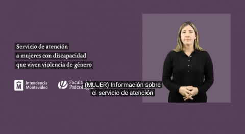 Servicio de atención a mujeres con discapacidad que viven violencia de géner