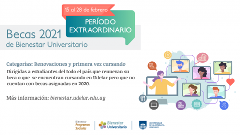 Período excepcional de solicitud de becas 2021
