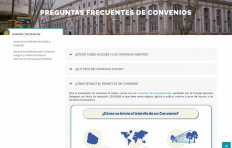 Sección Convenios