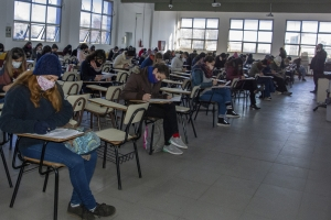 fotografía del Primer examen en modalidad presencial del período julio 2020