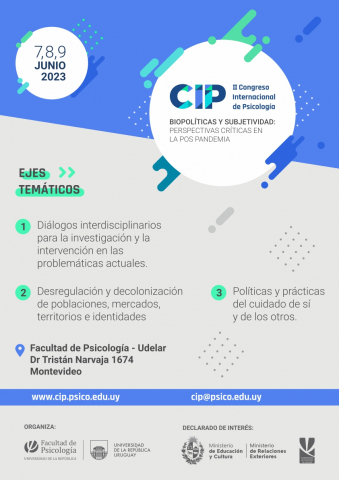 II Congreso Internacional de Psicología: inscripciones individuales y grupales