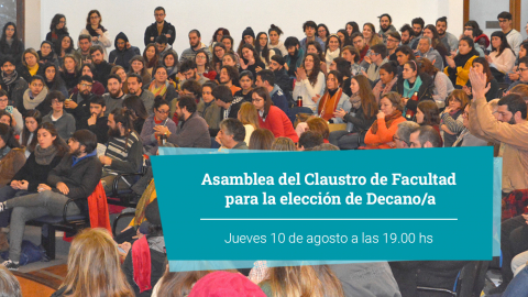 Asamblea del Claustro de Facultad para la elección de Decano/a