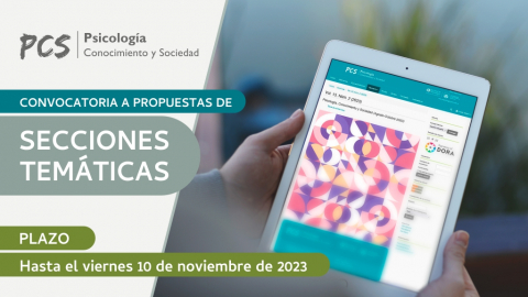 Psicología, Conocimiento y Sociedad convoca a propuestas de Secciones Temáticas para 2024