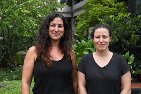 Mariana Leoni y Fiorella Gago, integrantes del Equipo Técnico de Evaluación Institucional y Mejora Continua de la Facultad de Psicología, Udelar