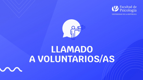 imagen de difusión de un llamado a voluntarios/as