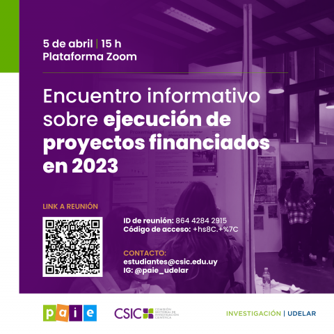 Charla Informativa: Ejecución Proyectos Paie 2023