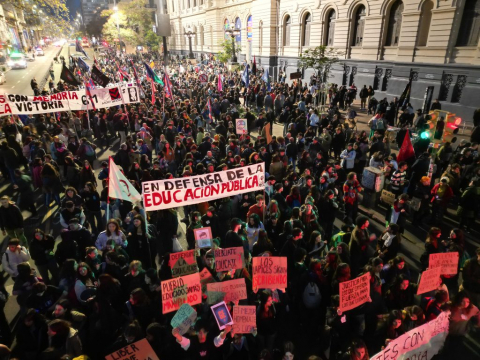Marcha por el Día de los mártires estudiantiles. Foto: L. Rodríguez-UCUR.