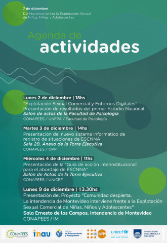 Cuatro jornadas para reflexionar y actuar frente a la explotación sexual comercial de niños, niñas y adolescentes