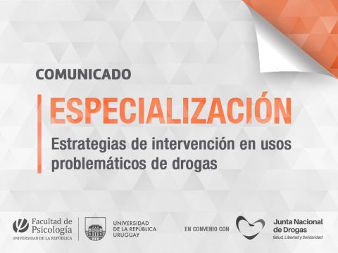 Publicación de la lista de admisión a la cohorte 2025 de la Especialización en Estrategias de Intervención en Usos Problemáticos de Drogas