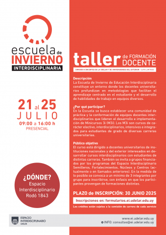 afiche de difusión del curso