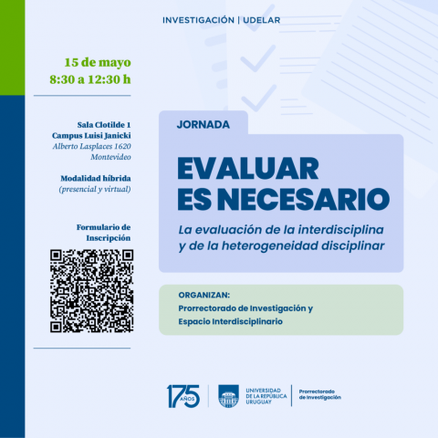 Nuevo evento del ciclo Evaluar es necesario se centrará en la interdisciplina